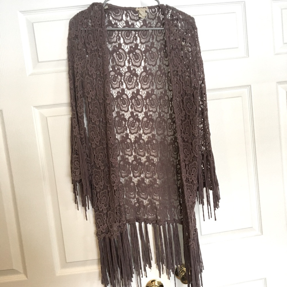 Knee length cardigan